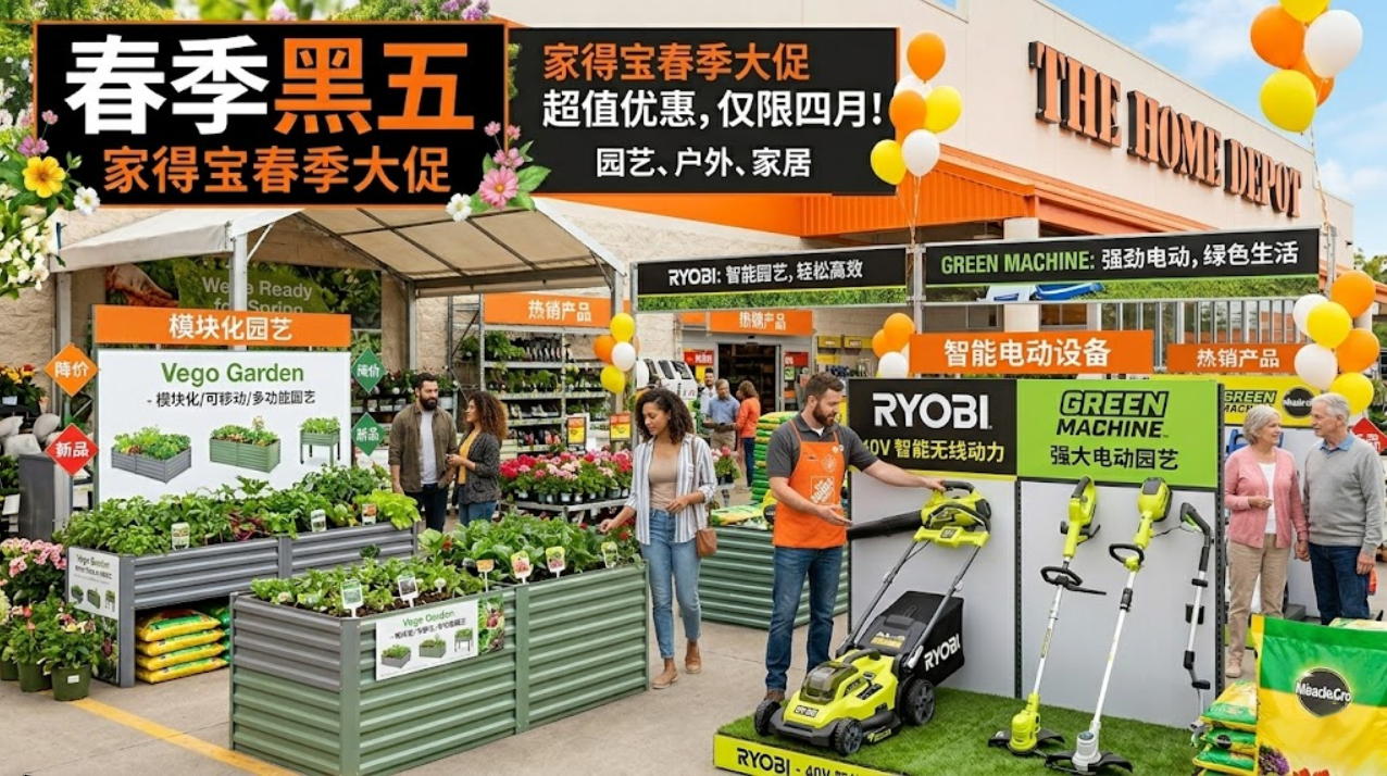 拒绝春季“空窗”！北美商超平台家得宝：家居园艺大爆发，卖家如何布局才能“全量覆盖”？