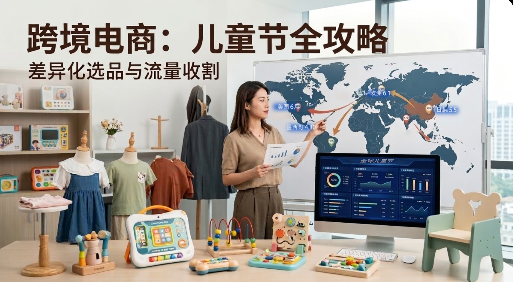 掘金千亿赛道：从亚马逊、塔吉特到日本乐天，全球儿童节时间与多平台选品逻辑